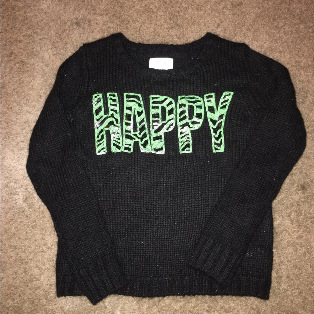 Girls justice sparkle sweater 14